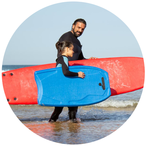 Surf lessons Classes for children-Lumar Guittard